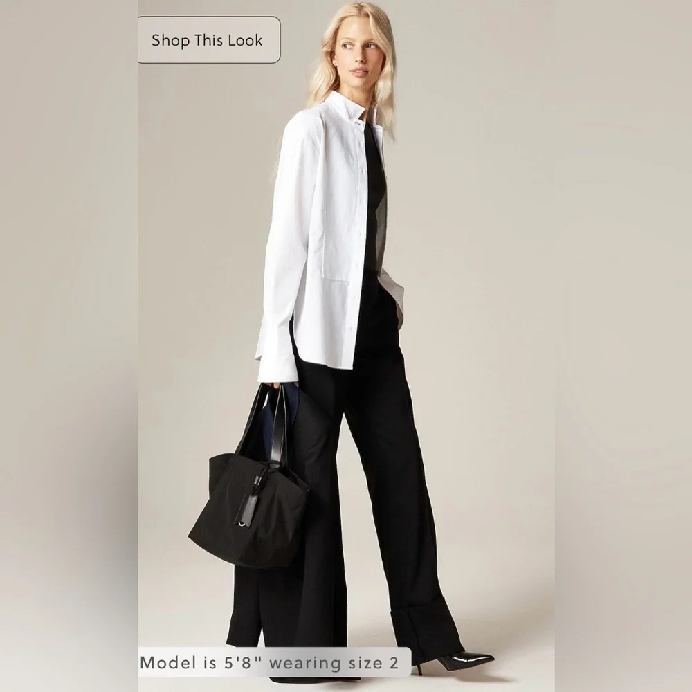 J.Crew Alex Eagle X J.Crew tuxedo shirt